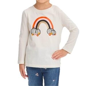 CAT & JACK RAINBOW PRINT T-SHIRT - WHITE VARIOUS SIZES (NEW WITH TAGS) A10